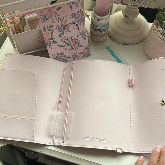 🎀Simply Gilded pretty in pink Bundle Floral B6 Travelers planner with extras 🎀 - Picture 5 of 9